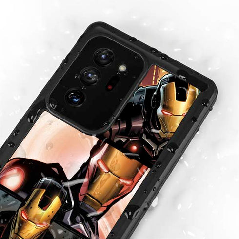 Marvel Iron Man Three Panel Galaxy Note20 Ultra 5G Waterproof Case