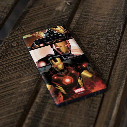 Marvel Iron Man Three Panel Galaxy S10 Skin