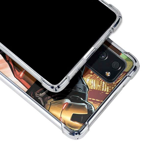 Marvel Iron Man Three Panel Galaxy S20 FE Clear Case