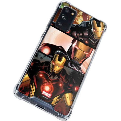 Marvel Iron Man Three Panel Galaxy S20 FE Clear Case