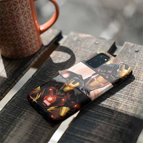 Marvel Iron Man Three Panel Galaxy S20 Plus Pro Case