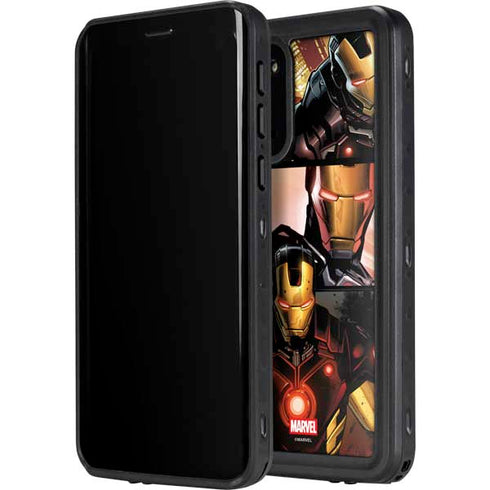 Marvel Iron Man Three Panel Galaxy S20 Plus Waterproof Case