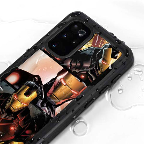 Marvel Iron Man Three Panel Galaxy S20 Plus Waterproof Case