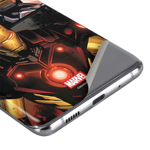 Marvel Iron Man Three Panel Galaxy S20 Skin