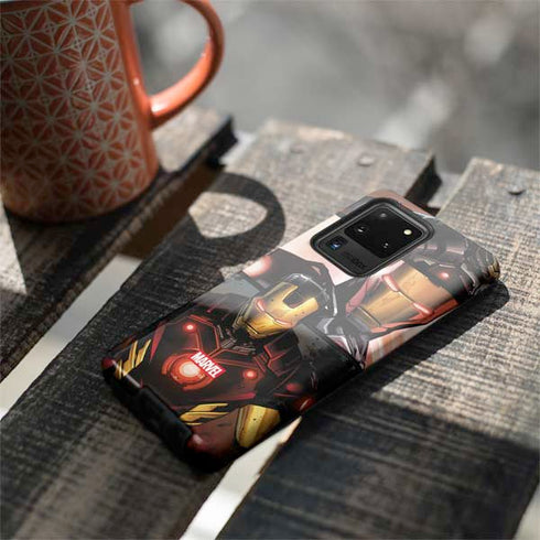 Marvel Iron Man Three Panel Galaxy S20 Ultra 5G Pro Case