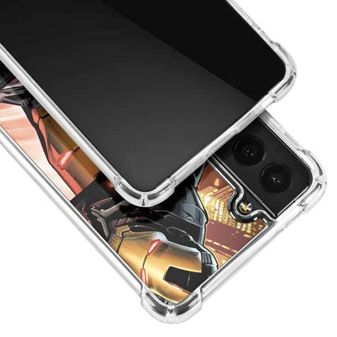 Marvel Iron Man Three Panel Galaxy S21 FE Clear Case