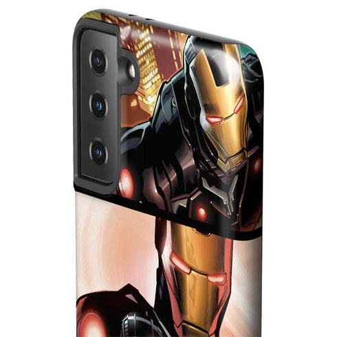 Marvel Iron Man Three Panel Galaxy S21 FE Pro Case