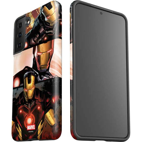 Marvel Iron Man Three Panel Galaxy S21 FE Pro Case