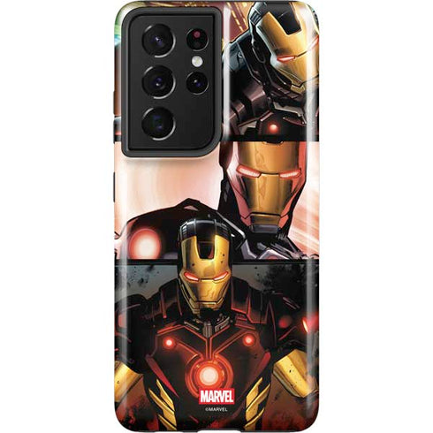 Marvel Iron Man Three Panel Galaxy S21 Ultra 5G Pro Case