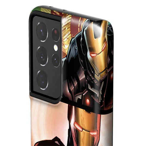 Marvel Iron Man Three Panel Galaxy S21 Ultra 5G Pro Case