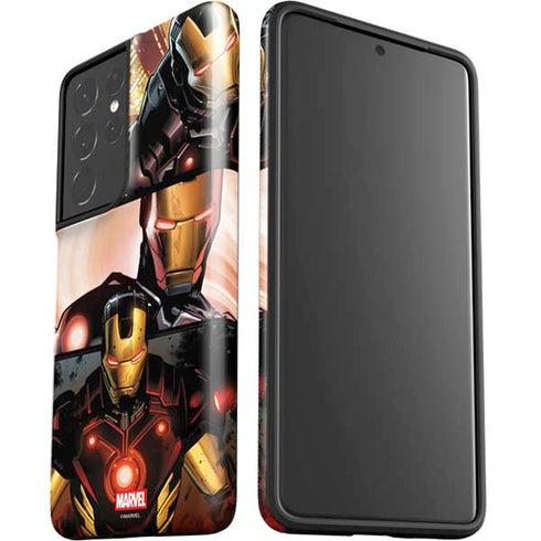 Marvel Iron Man Three Panel Galaxy S21 Ultra 5G Pro Case