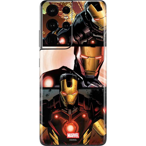 Marvel Iron Man Three Panel Galaxy S21 Ultra 5G Skin