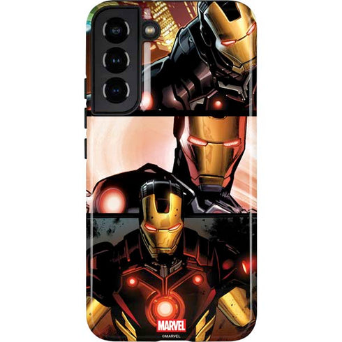 Marvel Iron Man Three Panel Galaxy S22 Plus Pro Case