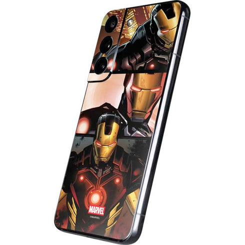 Marvel Iron Man Three Panel Galaxy S22 Plus Skin
