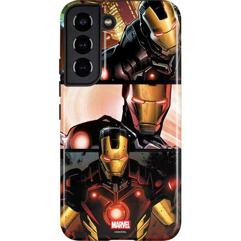 Marvel Iron Man Three Panel Galaxy S22 Pro Case