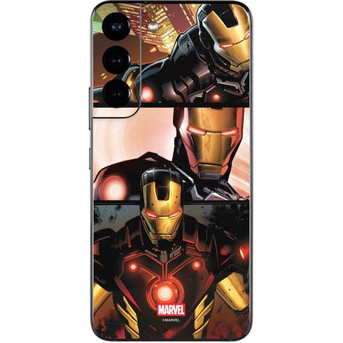 Marvel Iron Man Three Panel Galaxy S22 Skin