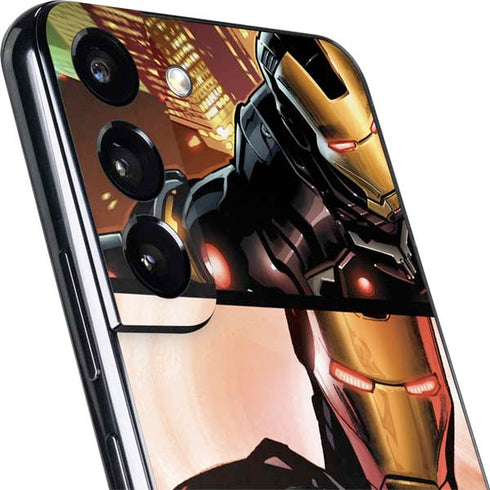 Marvel Iron Man Three Panel Galaxy S22 Skin