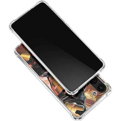 Marvel Iron Man Three Panel Galaxy S23 Clear Case