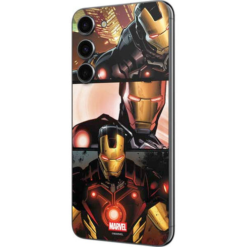 Marvel Iron Man Three Panel Galaxy S23 FE Skin