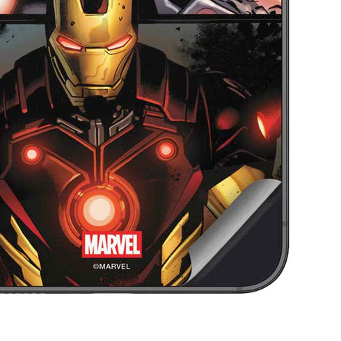 Marvel Iron Man Three Panel Galaxy S23 FE Skin