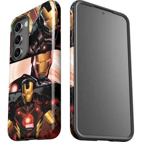 Marvel Iron Man Three Panel Galaxy S23 Plus Pro Case