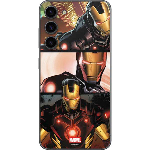 Marvel Iron Man Three Panel Galaxy S23 Plus Skin
