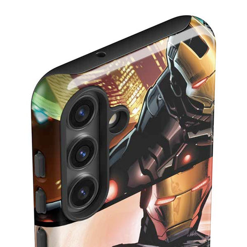 Marvel Iron Man Three Panel Galaxy S24 Impact Case