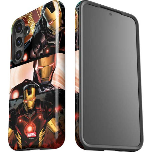 Marvel Iron Man Three Panel Galaxy S24 Impact Case
