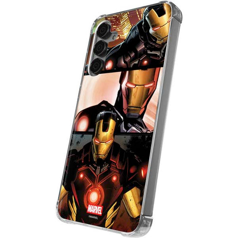 Marvel Iron Man Three Panel Galaxy S24 Plus Clear Case