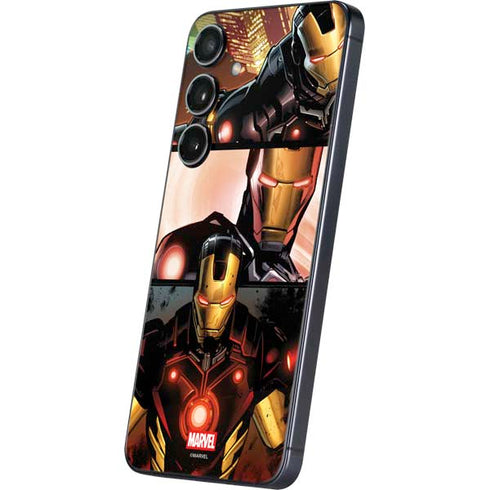 Marvel Iron Man Three Panel Galaxy S24 Plus Skin