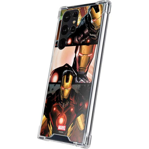 Marvel Iron Man Three Panel Galaxy S24 Ultra Clear Case