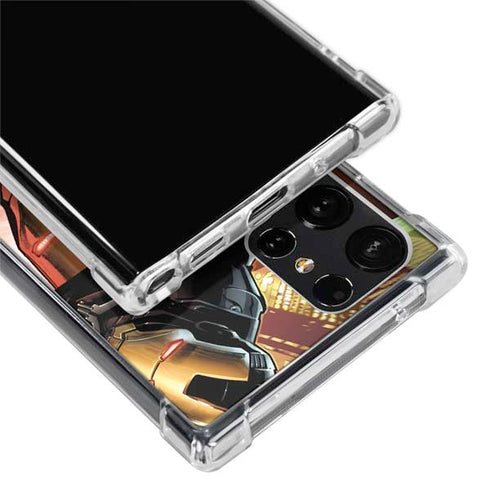 Marvel Iron Man Three Panel Galaxy S24 Ultra Clear Case