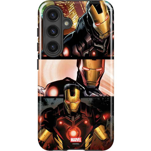 Marvel Iron Man Three Panel Galaxy S25 Plus Impact Case