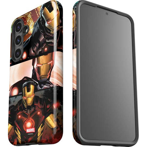 Marvel Iron Man Three Panel Galaxy S25 Plus Impact Case