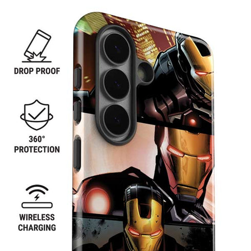 Marvel Iron Man Three Panel Galaxy S26 Impact Case