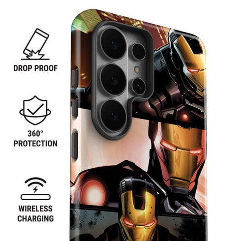 Marvel Iron Man Three Panel Galaxy S26 Ultra Impact Case