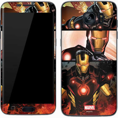 Marvel Iron Man Three Panel Galaxy S7 Skin