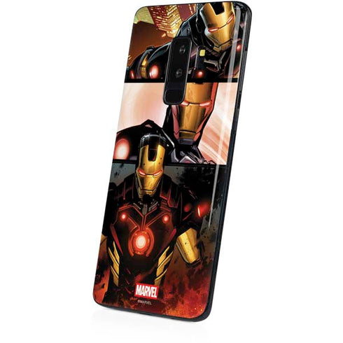 Marvel Iron Man Three Panel Galaxy S9 Plus Skin