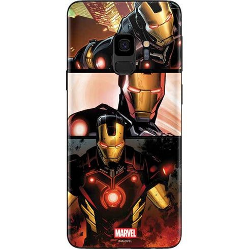 Marvel Iron Man Three Panel Galaxy S9 Skin