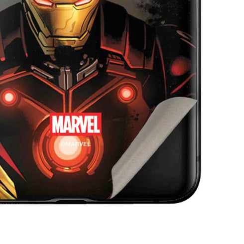 Marvel Iron Man Three Panel Galaxy Z Flip Skin
