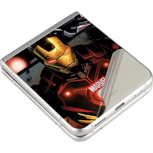Marvel Iron Man Three Panel Galaxy Z Flip3 5G Skin