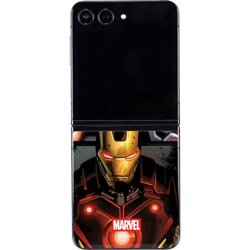 Marvel Iron Man Three Panel Galaxy Z Flip5 5G Skin