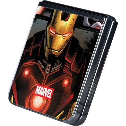 Marvel Iron Man Three Panel Galaxy Z Flip5 5G Skin