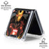 Marvel Iron Man Three Panel Galaxy Z Flip7 Clear Case