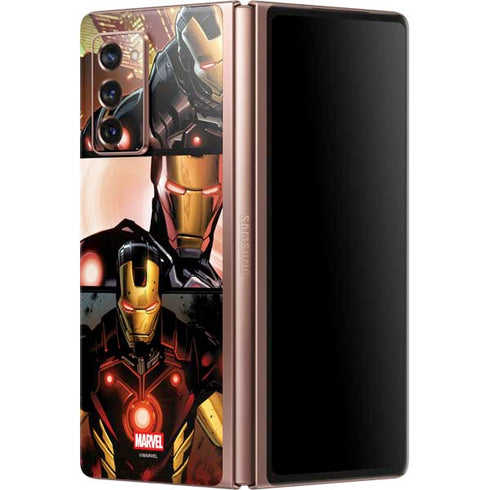 Marvel Iron Man Three Panel Galaxy Z Fold2 5G Skin