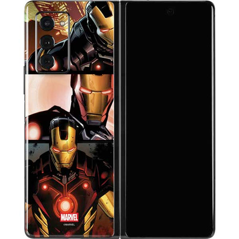 Marvel Iron Man Three Panel Galaxy Z Fold2 5G Skin