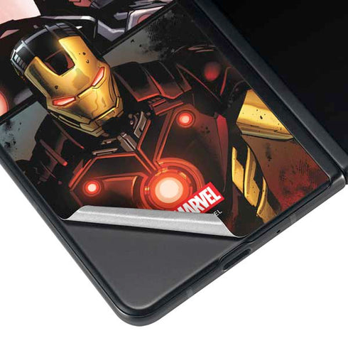 Marvel Iron Man Three Panel Galaxy Z Fold3 5G Skin