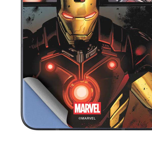 Marvel Iron Man Three Panel Galaxy Z Fold5 5G Skin