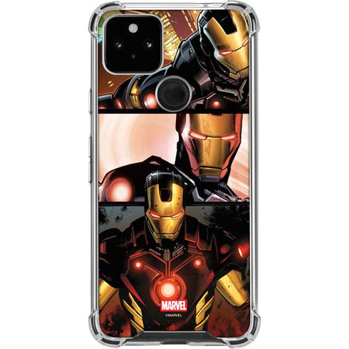 Marvel Iron Man Three Panel Google Pixel 5a 5G Clear Case