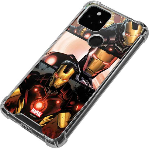 Marvel Iron Man Three Panel Google Pixel 5a 5G Clear Case